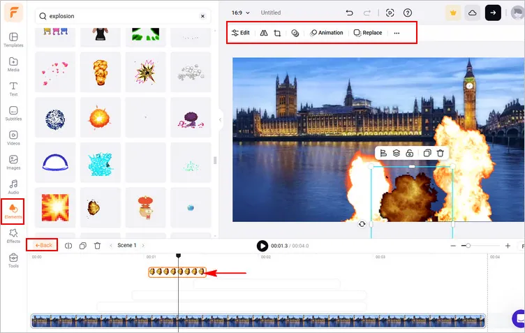 Add Explosion to Video - Add Explosion