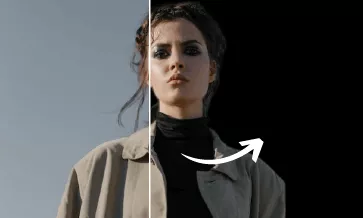 add black background to photo
