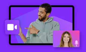 record screen and camera at the same time
