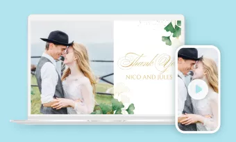 wedding thank you card