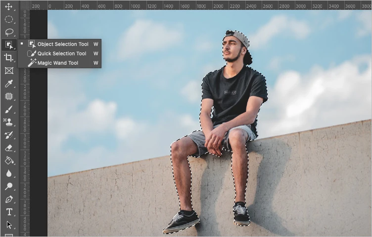 Photoshop Someone into a Picture Using PS - Selection Tool