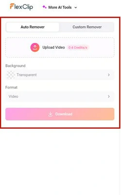 Automatically Remove the Video Background Using FlexClip