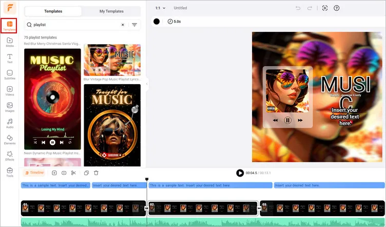 Create a Unique Playlist Cover with Templates - Search