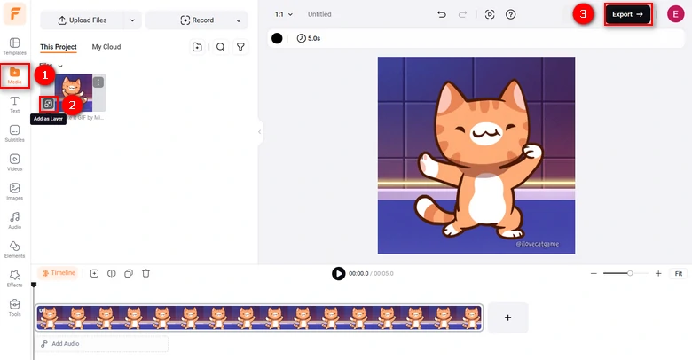 Change GIF to Video