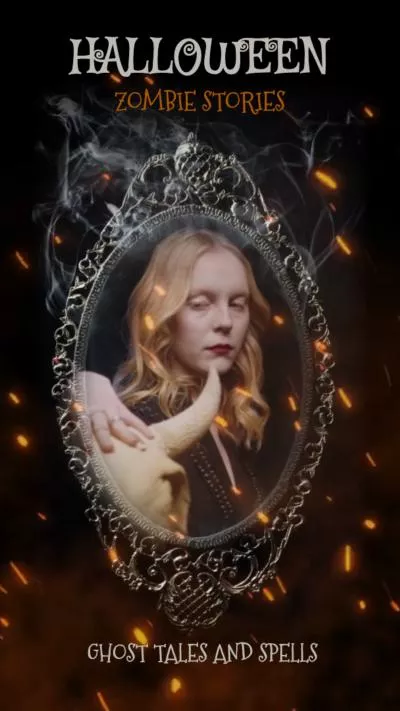 Halloween Horror Retro Photo Frame Intro