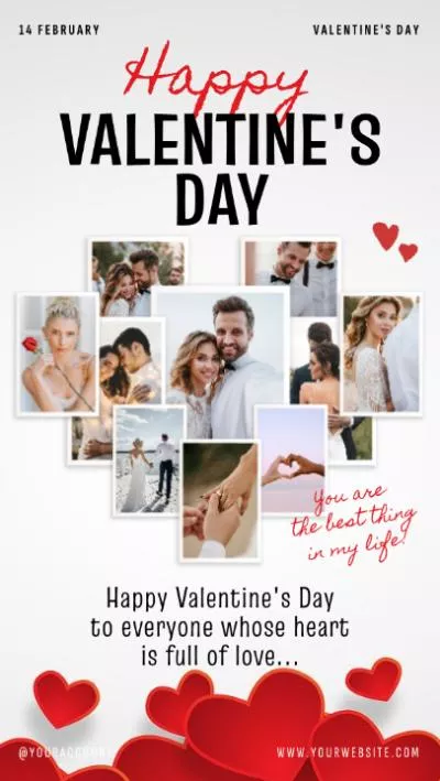  Romantic Love Story Valentines Day Greeting Instagram Story