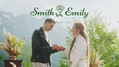 Typographie de mariage